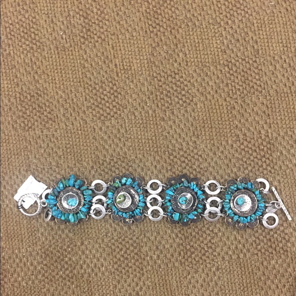 Chico’s Big Chunky Turquoise Bracelet NWT